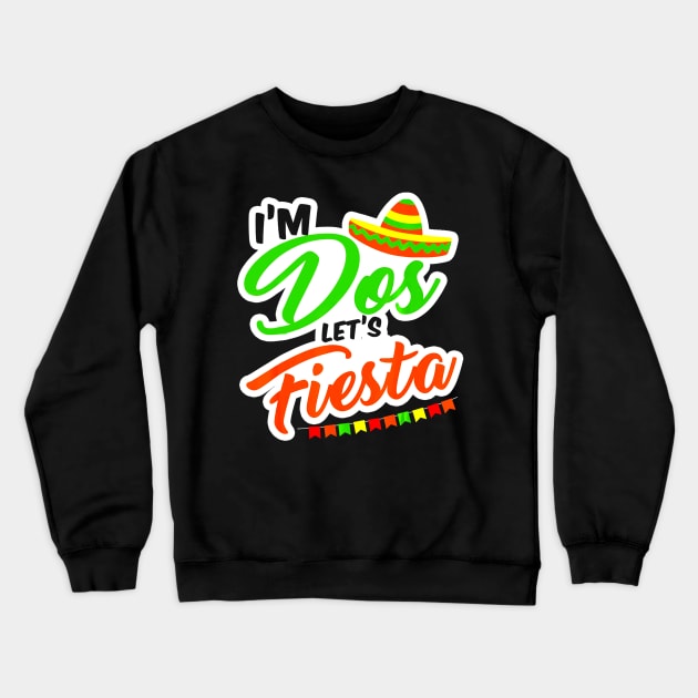 Im Dos Taco Twosday 2nd Birthday Gift Crewneck Sweatshirt by CovidStore